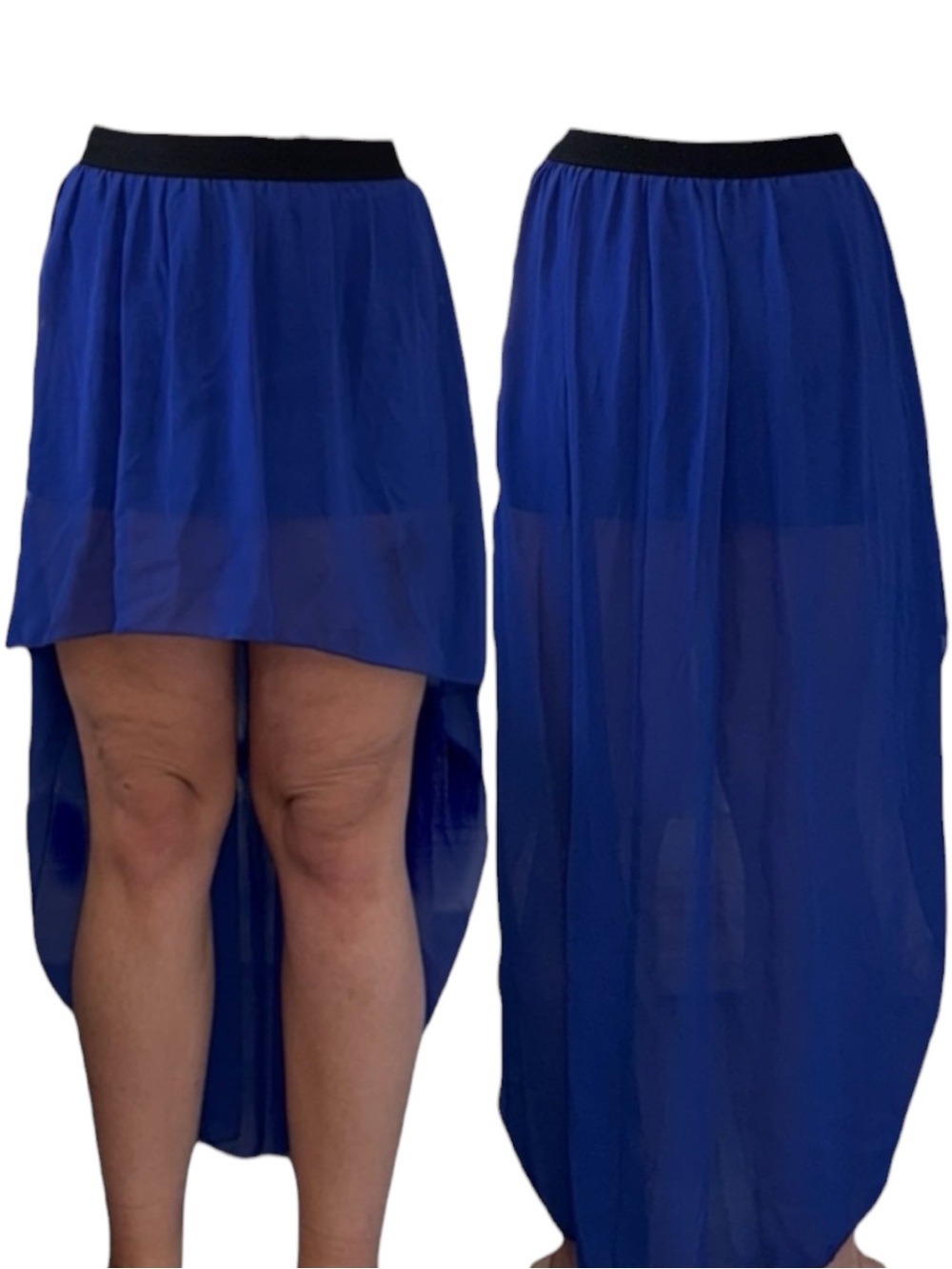 Forever 21 Royal Blue High-Low Skirt